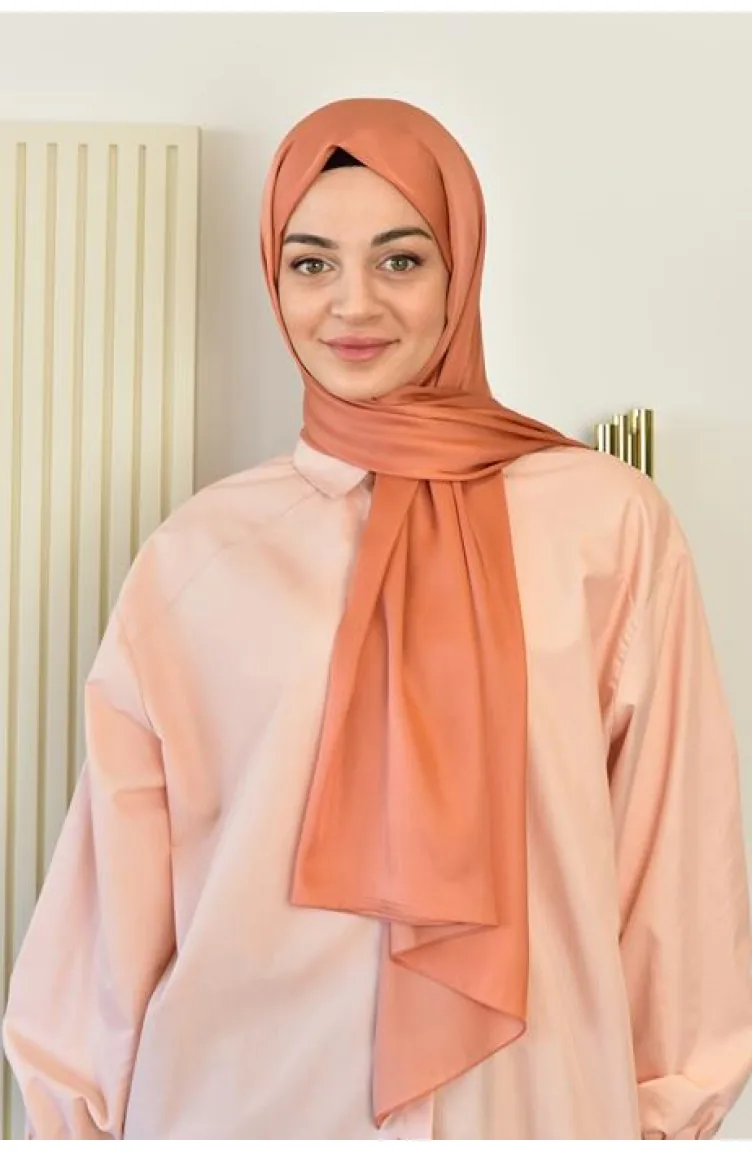 شال لون مشمشي 000060-23