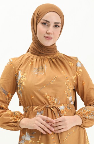 Mustard Hijab Dress 0001-02