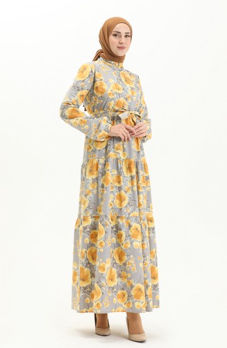 Yellow İslamitische Jurk 0002-02