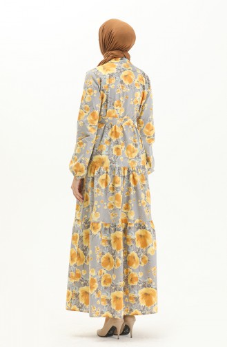 Yellow İslamitische Jurk 0002-02