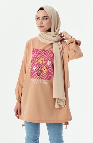 Printed Tunic 10812-04 Mink 10812-04