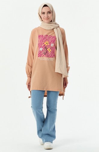 Printed Tunic 10812-04 Mink 10812-04