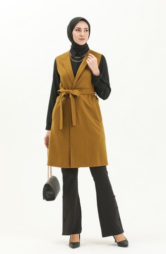 Oil Green Gilet 2573-01