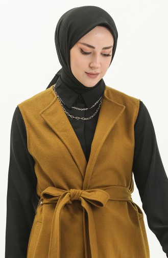 Oil Green Gilet 2573-01
