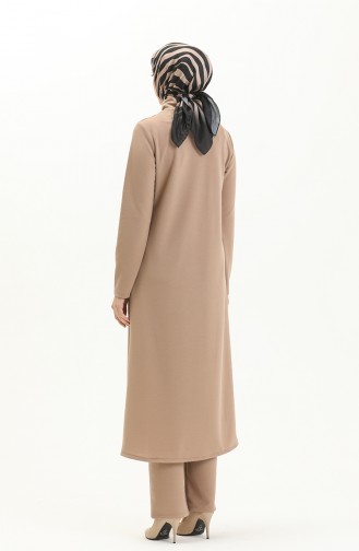 Hijab-Tunika-Hose Doppelanzug 8075-02 Helles Weizen 8075-02