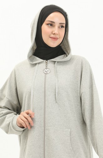 Hooded Sweat Cardigan 99255-04 Gray 99255-04