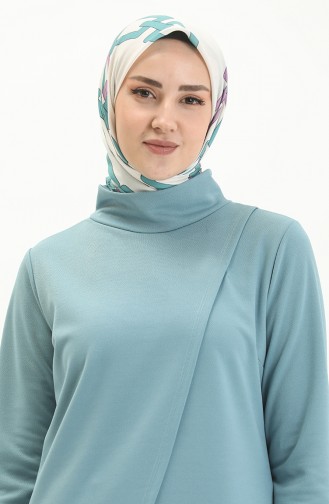 Tesettür Tunik Pantolon Takım 8075-02 Mavi