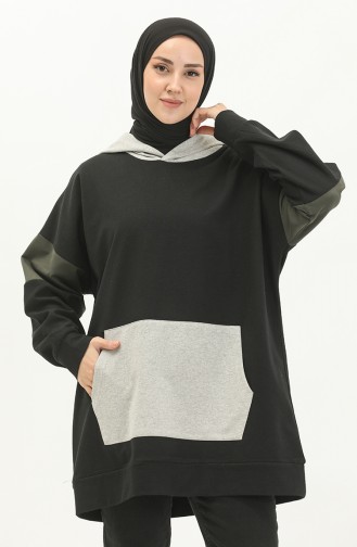 Kangaroo Pocket Sweatshirt 99256-01 Black 99256-01