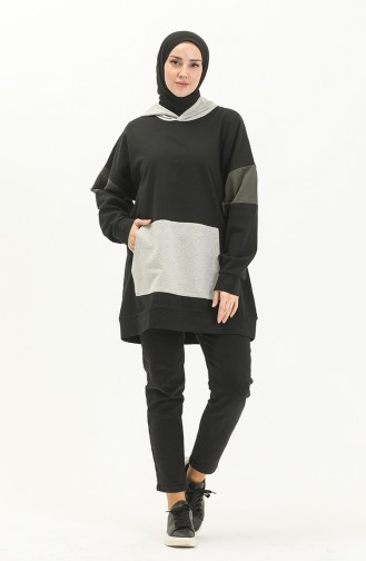 Kangaroo Pocket Sweatshirt 99256-01 Black 99256-01
