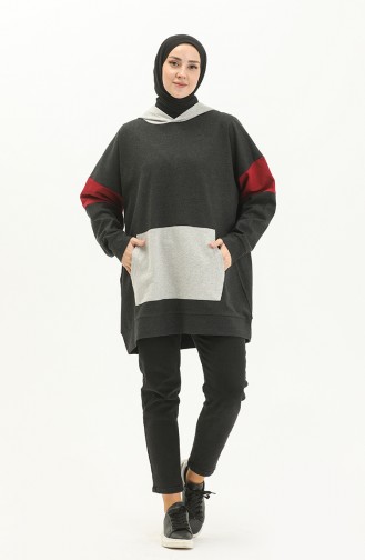 Kangaroo Pocket Sweatshirt 99256-04 Anthracite 99256-04