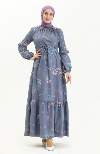 Blau Hijab Kleider 0001-03