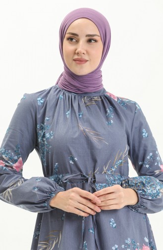Blau Hijab Kleider 0001-03