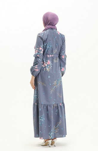 Blau Hijab Kleider 0001-03