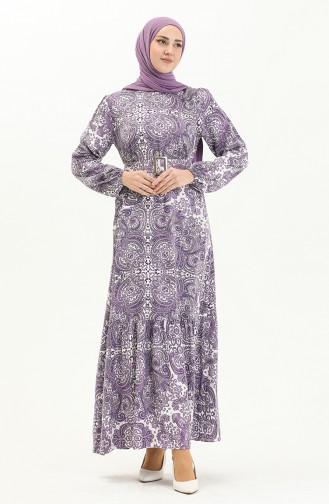 Purple İslamitische Jurk 2433-01