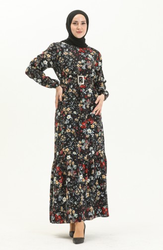 Black İslamitische Jurk 2438-04