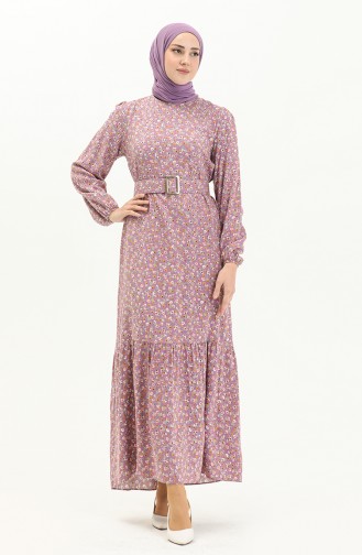 Lilac İslamitische Jurk 2440-02