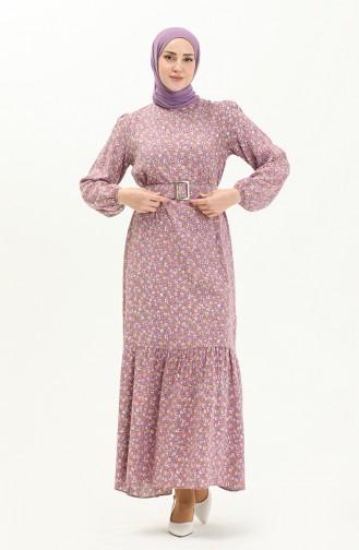 Lilac İslamitische Jurk 2440-02