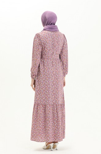 Lilac İslamitische Jurk 2440-02