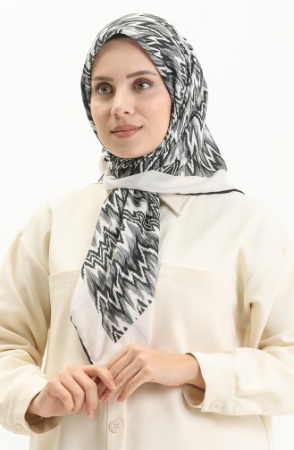 Minelli Soft Scarf 111231-03 white Gray 111231-03
