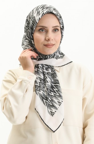 Minelli Soft Scarf 111231-03 white Gray 111231-03