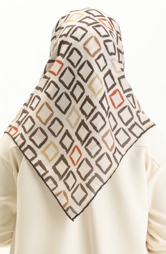 Minelli Soft Eşarp 111242-02 Kahverengi Bej