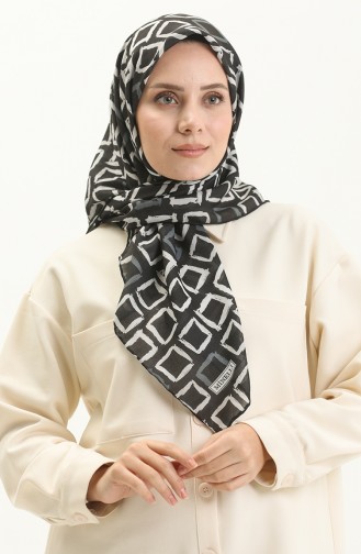 Minelli Soft Eşarp 111242-05 Siyah Füme