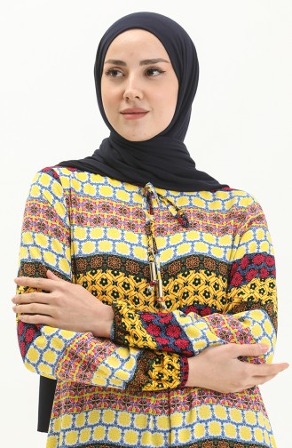 Yellow Hijab Dress 0281SGS.SRI