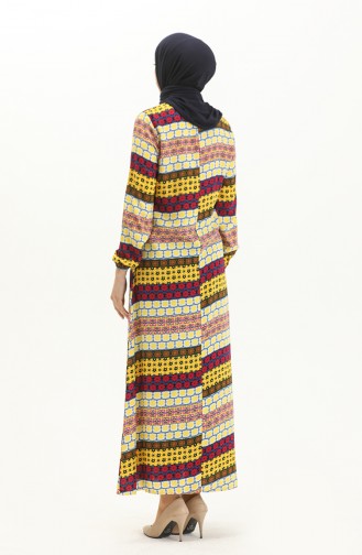 Yellow Hijab Dress 0281SGS.SRI