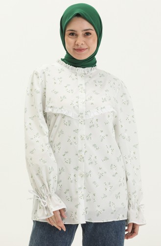 Green Overhemdblouse 15052-01