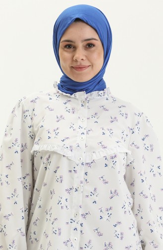 Blue Overhemdblouse 15052-02