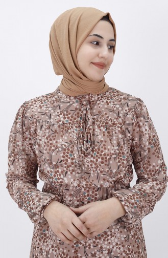 Gems Hijab Dress 8009-02