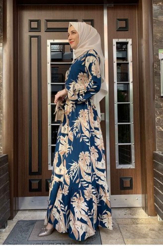 Robe Hijab Pétrole 0228SGS.PMV