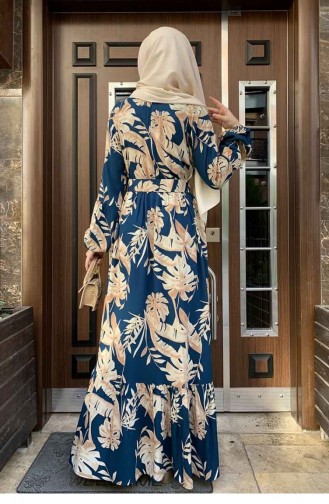 Robe Hijab Pétrole 0228SGS.PMV