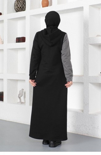 Black Hijab Dress 2038MG.SYH