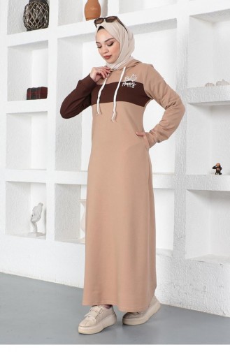 Nerz Hijab Kleider 2038MG.VZN