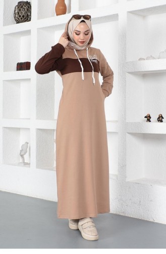 Nerz Hijab Kleider 2038MG.VZN