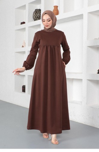 Brown Hijab Dress 2039MG.KHV