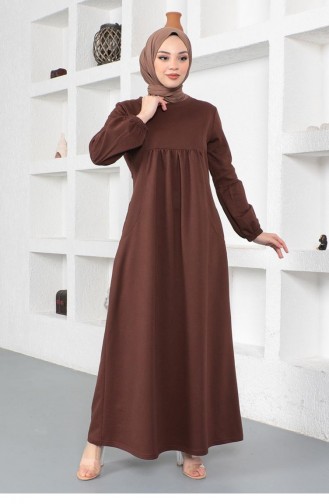 Brown Hijab Dress 2039MG.KHV