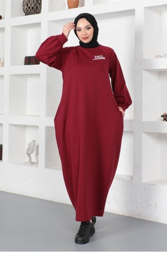 Şalvar Model Salaş Elbise Bordo