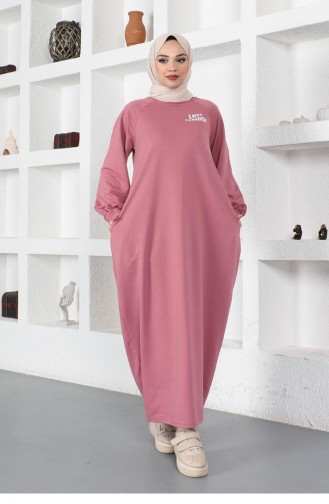 Şalvar Model Salaş Elbise Gül Kurusu