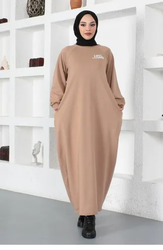 Shalwar Model Loose Dress Mink 2040MG.VZN
