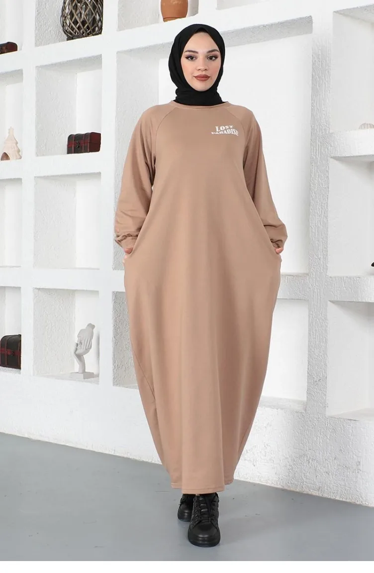 Shalwar Model Loose Dress Mink 2040MG.VZN