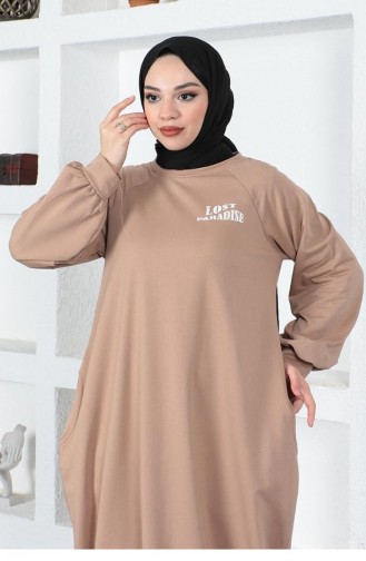 Şalvar Model Salaş Elbise Vizon