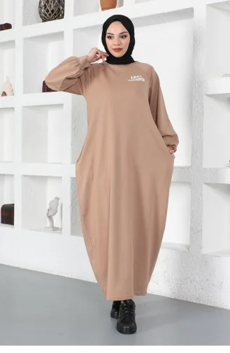 Shalwar Model Loose Dress Mink 2040MG.VZN