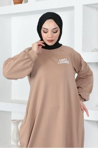 Shalwar Model Loose Dress Mink 2040MG.VZN