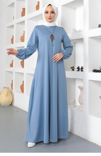 Robe Hijab Bleu Bébé 2041MG.BBM