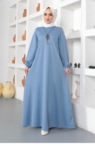 Robe Hijab Bleu Bébé 2041MG.BBM