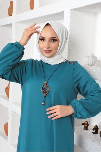 Robe Hijab Pétrole 2041MG.PTR