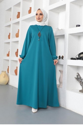 Robe Hijab Pétrole 2041MG.PTR