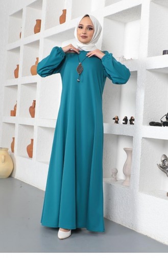 Robe Hijab Pétrole 2041MG.PTR